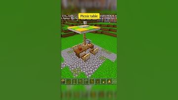 Minecraft picnic table 🏖️ |#minecraft #shorts