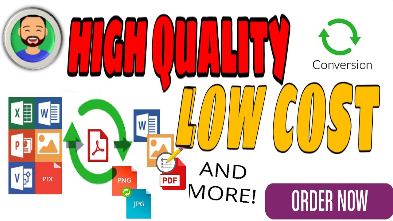 Convert PDF To Excel Word Jpeg Edit Redesign Files on fiverr.com