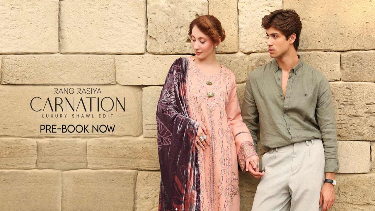 Rang Rasiya Luxury Carnation Shawl Collection | fashionista 2025