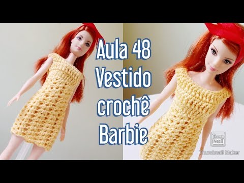 Roupa de crochê Barbie/ Ropa tejida a crochet muñeca Barbie