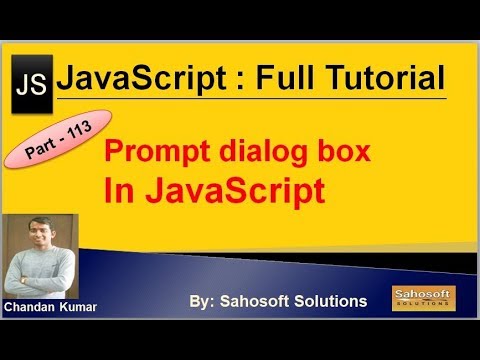 Prompt dialog box