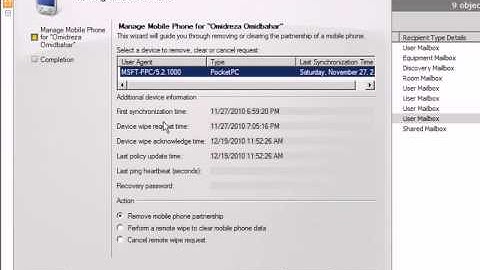 2  ActiveSync Exchnage 2010