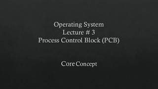 Lecture 3 Process Control Block PCB | Scheduling Queues | Process Creation | THREAD CONTROL BLOCK Profile