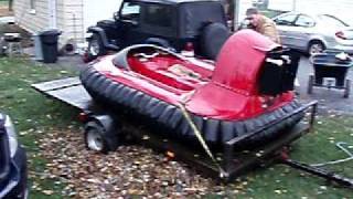 1987 Scat Hovercraft under power