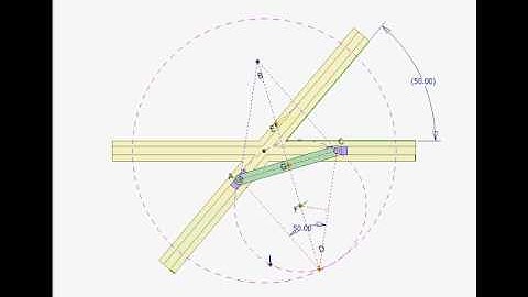 Straight line drawing mechanism 1