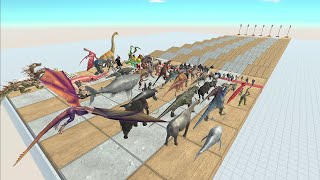 Speed ​​race with all ARBS units. Bumpy course!  Animal Revolt Battle Simulator