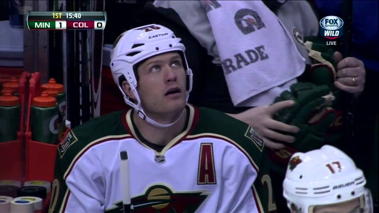 Patrick Bordeleau vs Mike Rupp fight Mar 16 2013 Minnesota Wild vs ...