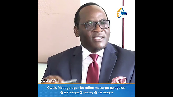 Owek. Mathias Mpuuga agamba talina musango gweyazza #BBSKATI