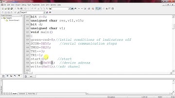 ADC PCF8591 interfacing with 8051 program using keil and proteus simulation