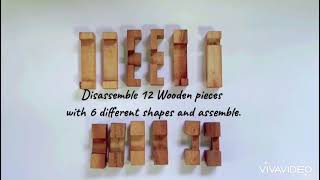 DIAMOND CUBE 2, another Interlocking wooden puzzle by DILEMMA GAMES FACTORY screenshot 1