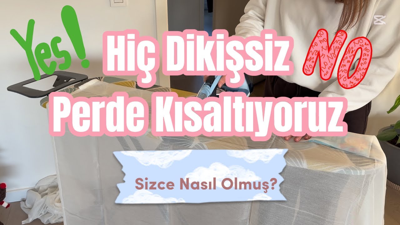 Dikişsiz İkea Perde Kısaltma