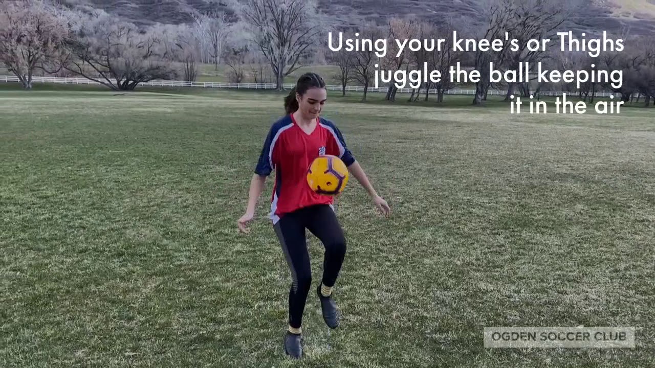 Ball Mastery Skills For Kids | Knee Juggling - YouTube