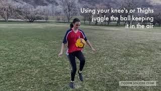 Ball Mastery Skills For Kids | Knee Juggling screenshot 1