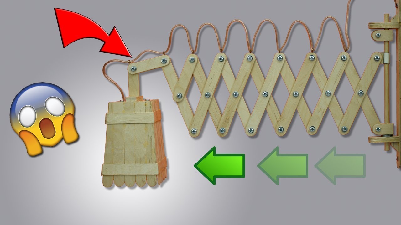 اباجورة متحركة من اعواد الاستيك فكرتها تحفة جدا Youtube