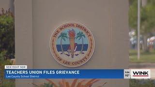 Teachers union files grievance against school district