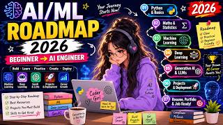 Complete AI/ML Roadmap 2026 🚀 | Beginner to AI Engineer | Python, ML, GenAI & Jobs #viral #ai