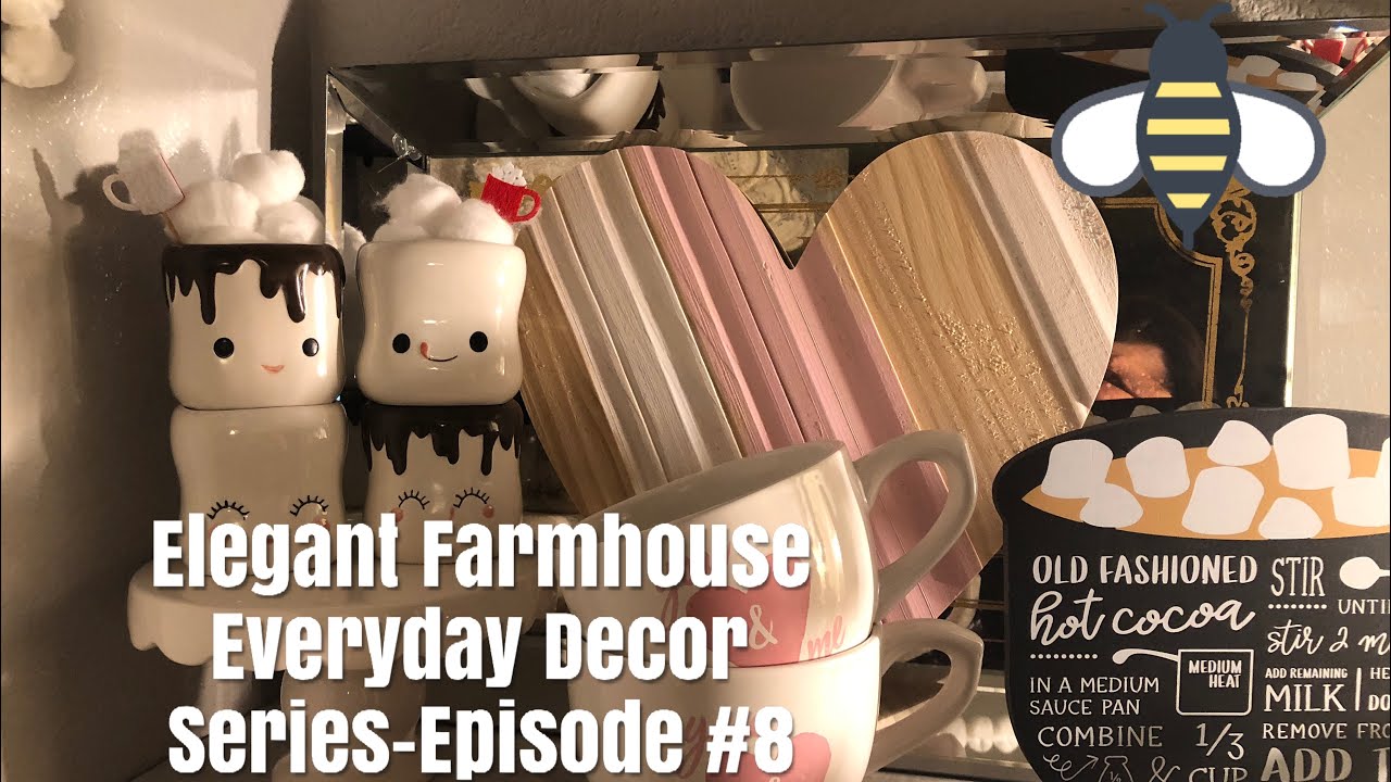 Elegant Farmhouse Everyday Decor Series-Episode #8 Coffee Bar - YouTube