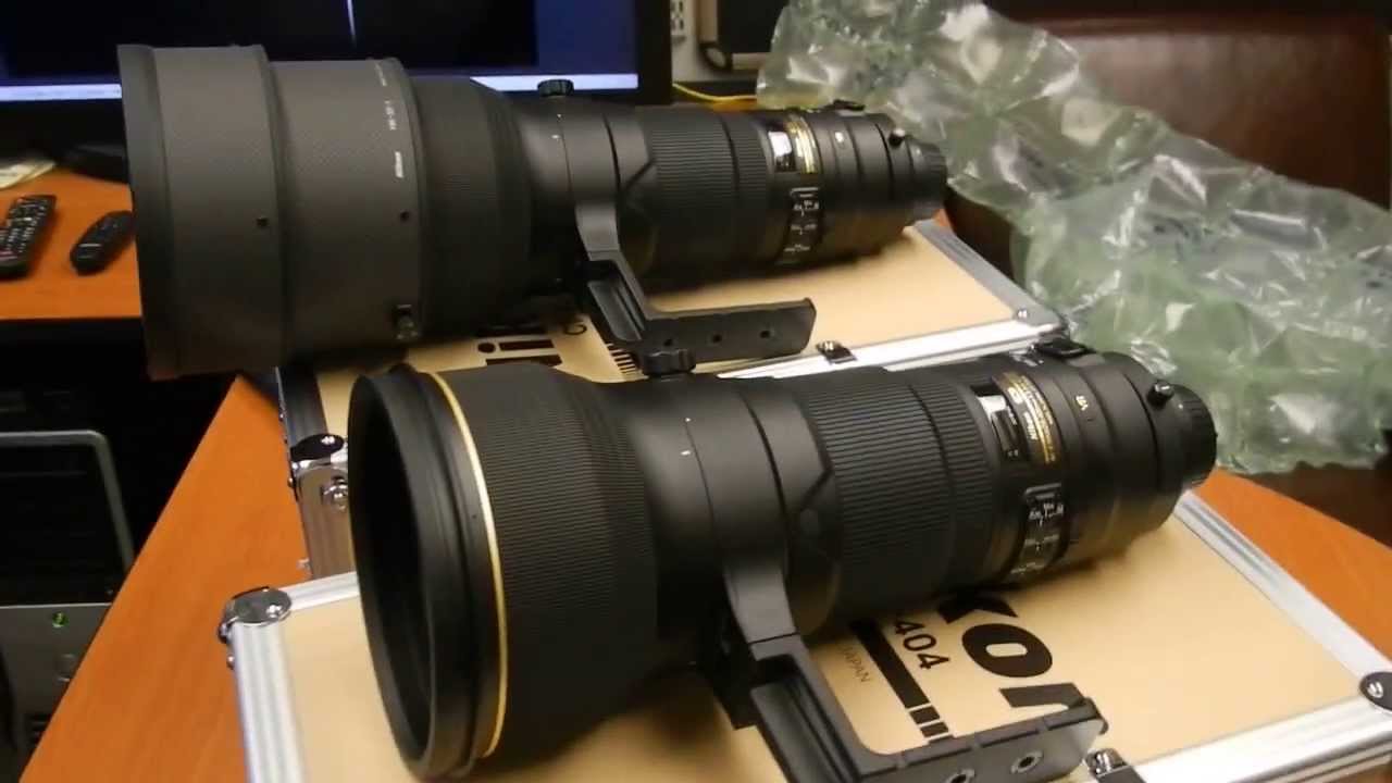 Our new Nikon 400/2.8 lenses for "Cassius" are here! - YouTube