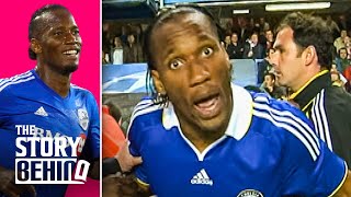 The Story Behind Didier Drogba Completely Losing It After Chelsea Vs. Barcelona