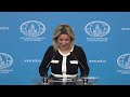 Брифинг М.Захаровой, Москва, 3 апреля 2025 года