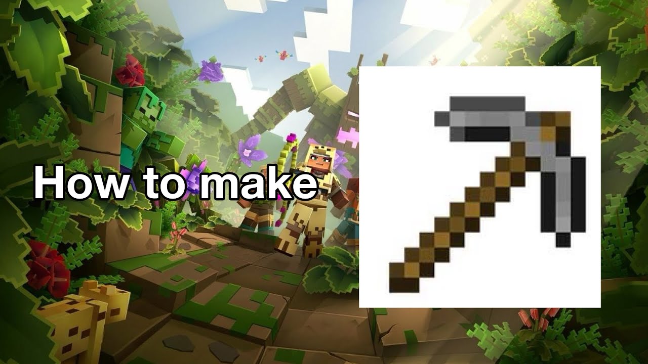 HOW TO MAKE STONE PICKAXE | MINECRAFT GUIDE - YouTube