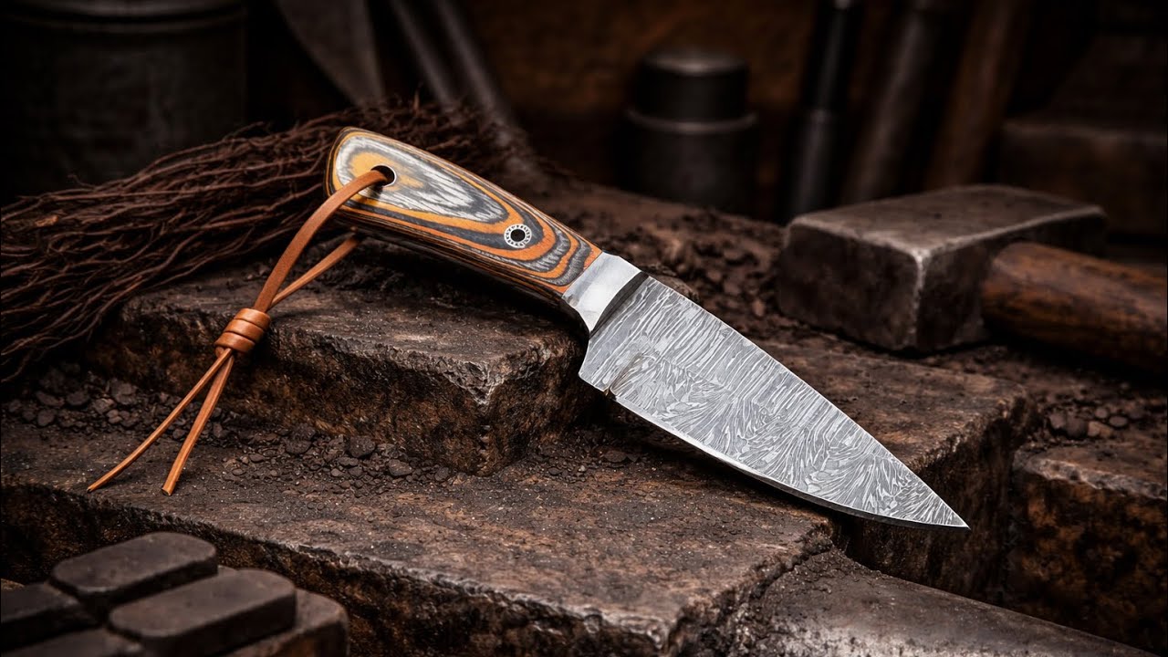 Damascus Skinner Knife — Handmade Perfection