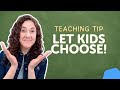 Motivate Students by Offering Choice