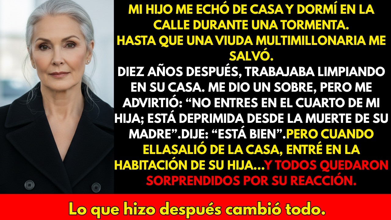Un billonario le da las llaves de su casa a una anciana mendiga… Pero cuando la reconoce…