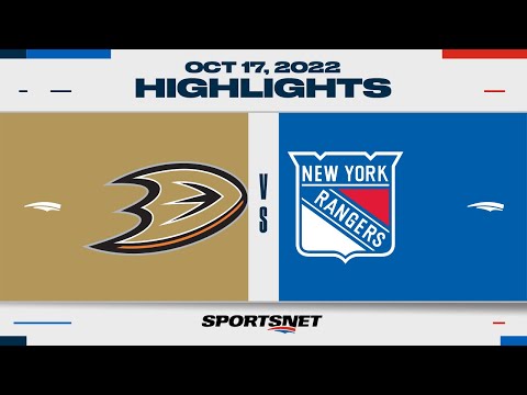 NHL Highlights | Ducks vs. Rangers - October 17, 2022