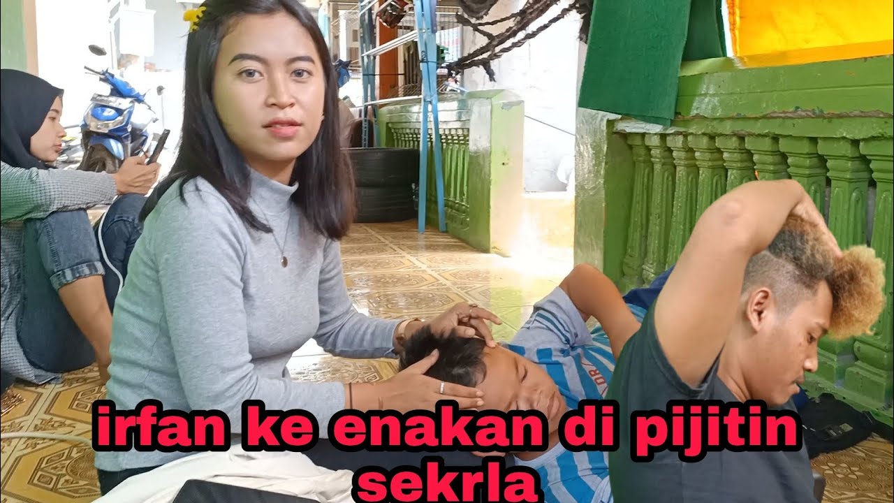 irfan ke enakan di pijitin sekrla, tahun baru rambut baru kata ulul