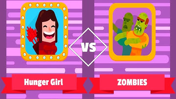 Bowmasters - Gameplay Walkthrough Part 18 - The Hunger Girl Zombie Day Epic Wins ( iOS/Android )