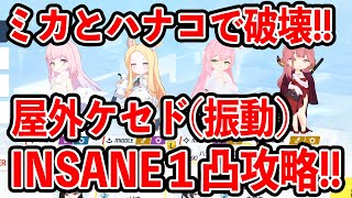 【ブルーアーカイブ】水着ミカと水着ハナコが最強!!大決戦屋外ケセド振動INSANE1凸攻略!!!(27,685,761 pt)【ブルアカ】