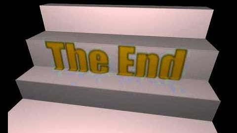 Esempio grafica animata "The End"