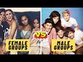 Most viewed videos by Female Groups VS Male Groups!