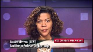 Caroline Morrison (D,I,WF), Candidate for Rochester City Court Judge