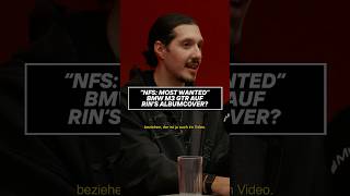 "Need for Speed" auf dem RIN-Cover❓ #rin #deutschrap #interview #bmwm3gtr #needforspeed