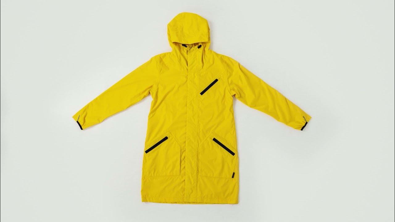 How to fold Scape raincoat into small pocket. YouTube