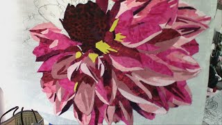 Art Quilt Thursday at OT2Q!   May 9, 24   Our last class for our Portrait Flower Quilt!  Come see it