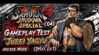 SAMURAI SHODOWN V SPECIAL ('04) . GamePlay Test "Jubei Yagyu" . Arcade Mode (Dfclt. Lv.1)