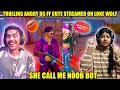 Trolling cute streamer d5 ff on lone wolf d5 ff    garena free fire