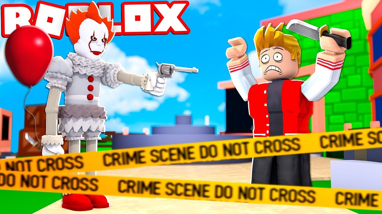 Palhaco It A Coisa Virou Xerife No Desafio Murder Do Roblox - palhaco it a coisa virou xerife no desafio murder do roblox