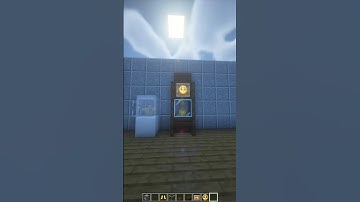 Simple But Decorative Grandfather Clock in Minecraft! #shorts