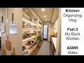 Kitchen Organizing Vlog | My Back Kitchen | ASMR Video