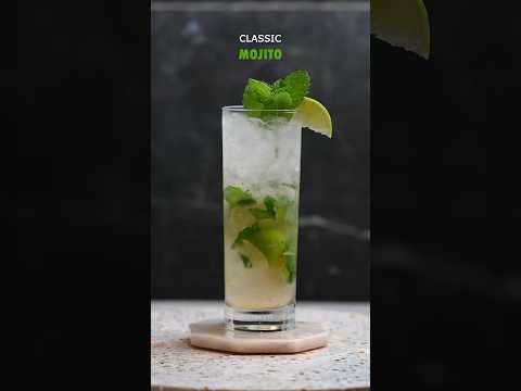 Classic Mojito 🍋🟩🍃#mojito #cocktails #bar #drinkrecipes