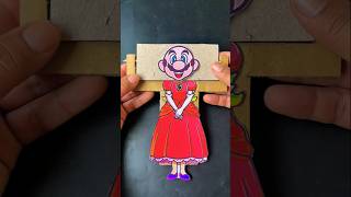 the super mario galaxy movie princess peach cardboard flip game