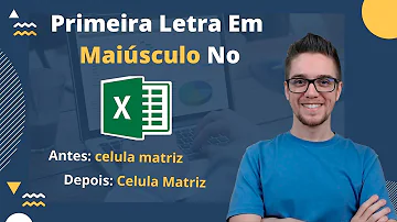 Como deixar só a primeira letra maiúscula no Excel?