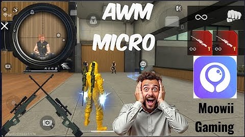AWM Micro in Moowii Gaming | Geek Gamer fast sniping | Mix pro Keyboard Mouse