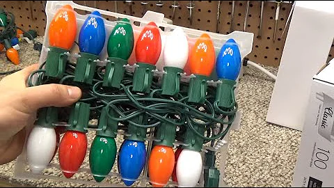 Scrutinizing Celebrations Classic (Ace Hardware) LED Christmas Lights, C9 and Mini