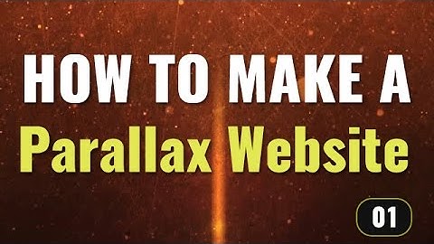 Parallax website structure - How to make a parallax website in Hindi / Urdu (1/2)