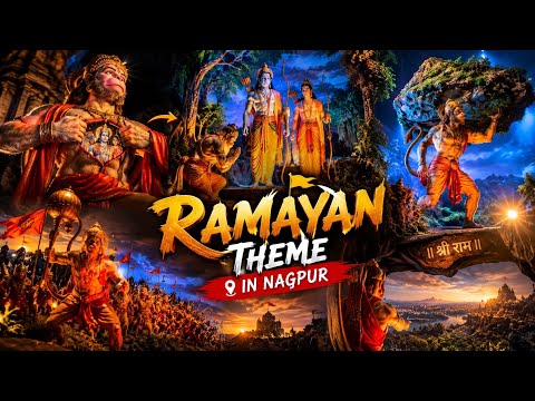 RAMAYAN Theme Ganpati Pandal in Nagpur 😍 #vlog